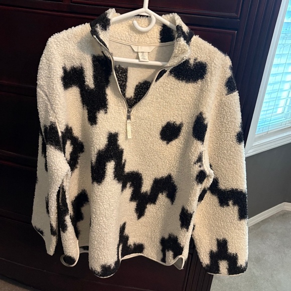 H&M Tops - H&M Western Sherpa Sweatshirt Oversized